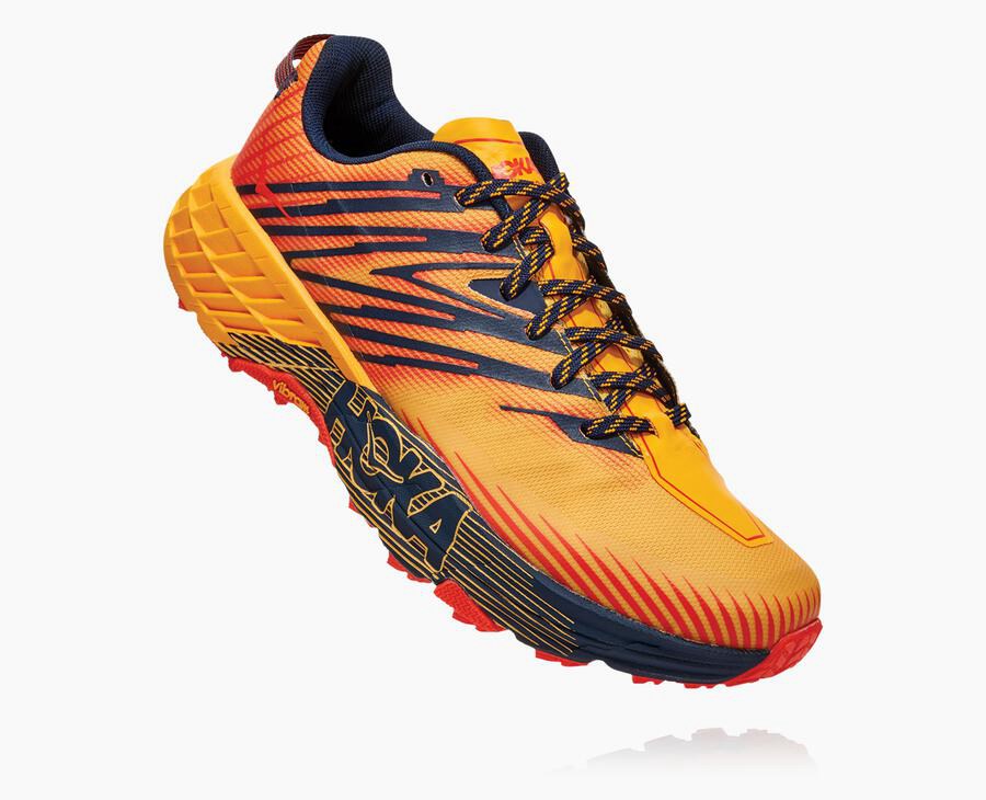 Tenis Trail Hoka One One Masculino Laranja - Speedgoat 4 - 130-PMIALH